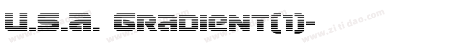 U.S.A. Gradient(1)字体转换